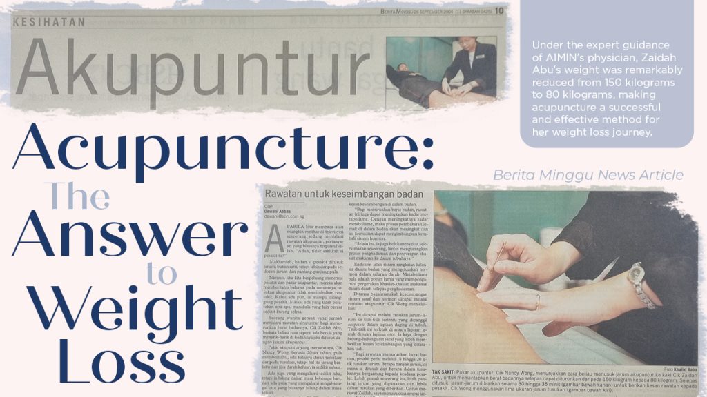 Zaidah Abu's Testimonial News Article Design