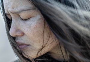 women in stress