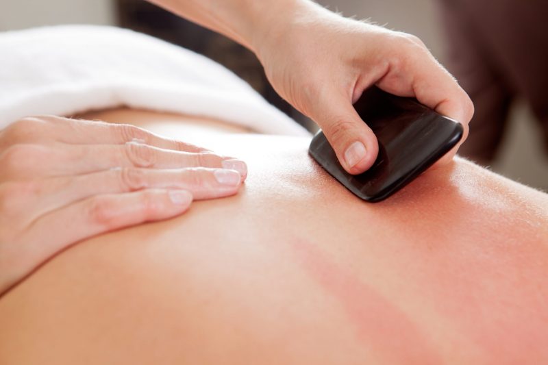Gua-Sha back massage